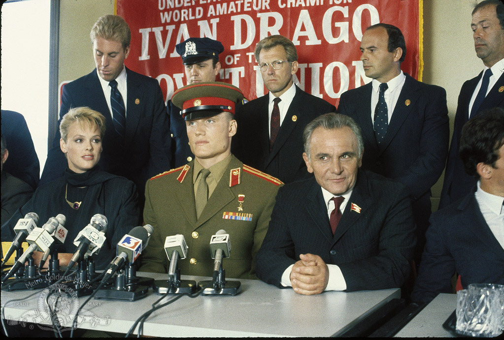 Still of Dolph Lundgren, Brigitte Nielsen and Michael Pataki in Rocky IV (1985)