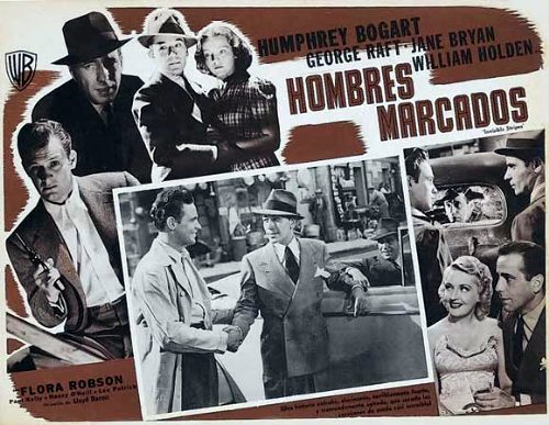 Humphrey Bogart, William Holden, Jane Bryan, Lee Patrick and George Raft in Invisible Stripes (1939)