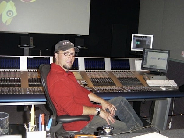 Shawn Patterson at a mix for The X's - Advantage Audio, Burbank, CA 2008