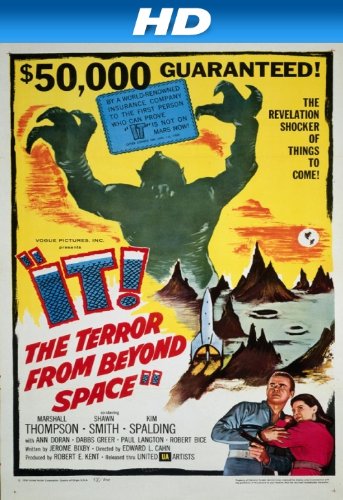 Shirley Patterson and Marshall Thompson in It! The Terror from Beyond Space (1958)