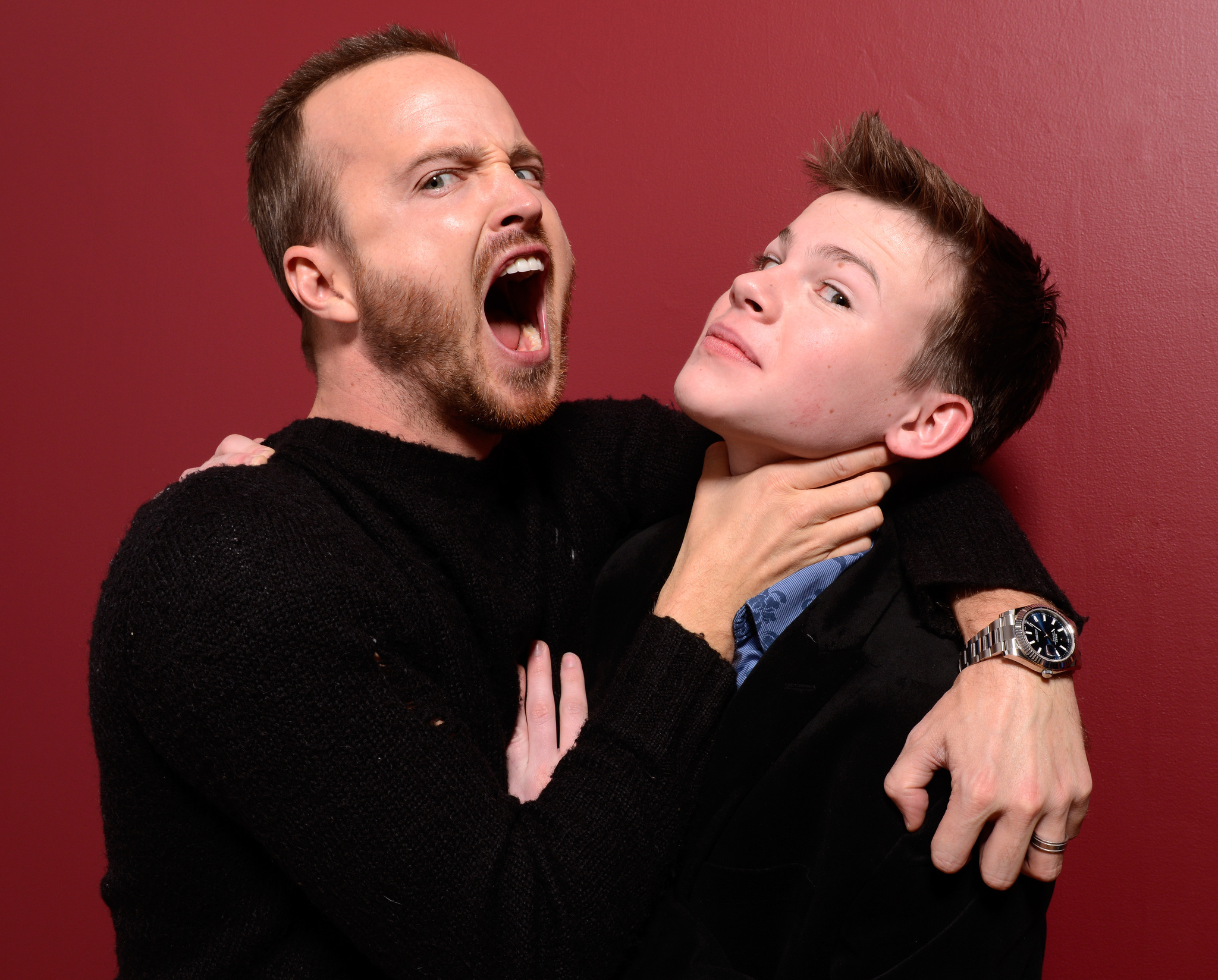 Aaron Paul and Josh Wiggins at event of Hellion (2014)