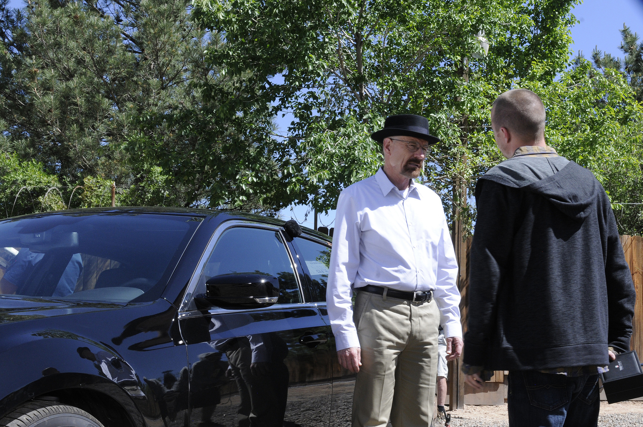 Still of Bryan Cranston and Aaron Paul in Brestantis blogis: Fifty-One (2012)