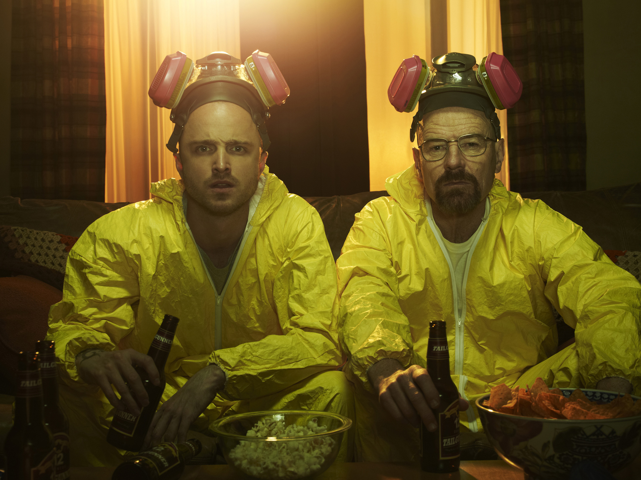 Still of Bryan Cranston and Aaron Paul in Brestantis blogis (2008)