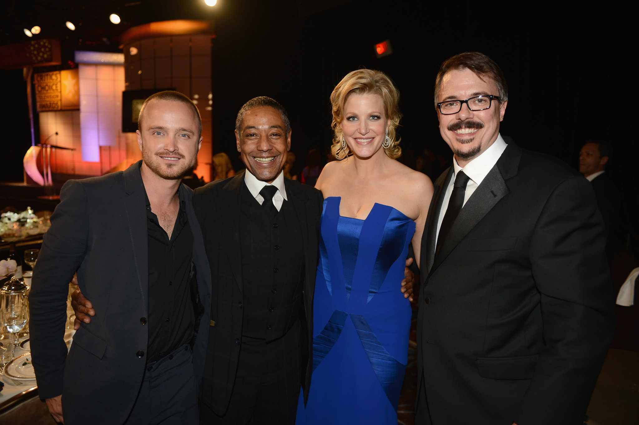 Giancarlo Esposito, Vince Gilligan, Anna Gunn and Aaron Paul at event of Brestantis blogis (2008)