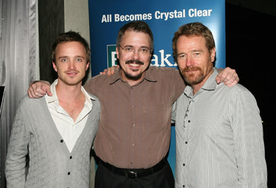 Bryan Cranston, Vince Gilligan and Aaron Paul at event of Brestantis blogis (2008)