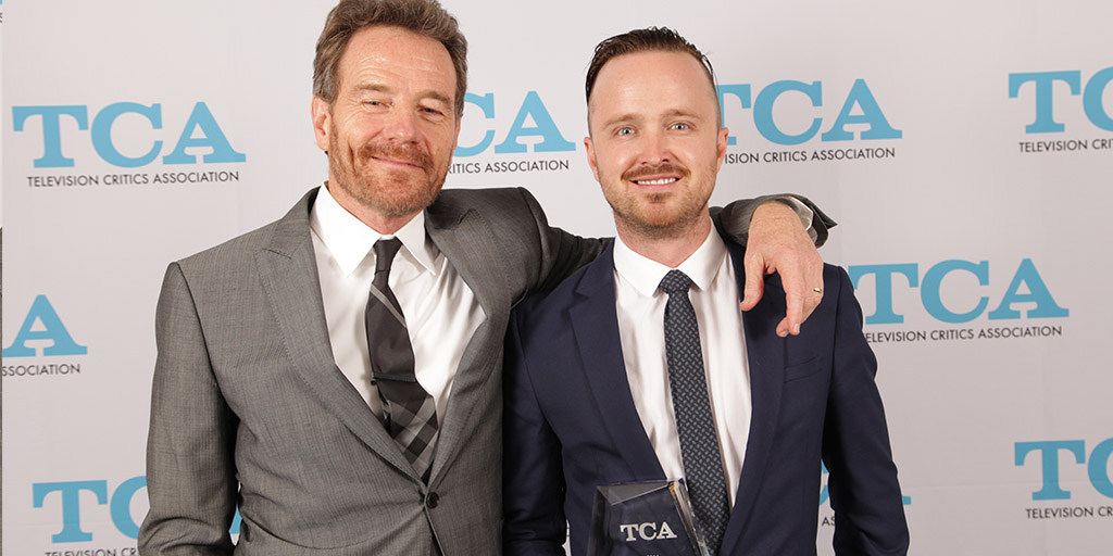 Bryan Cranston and Aaron Paul at event of Brestantis blogis (2008)