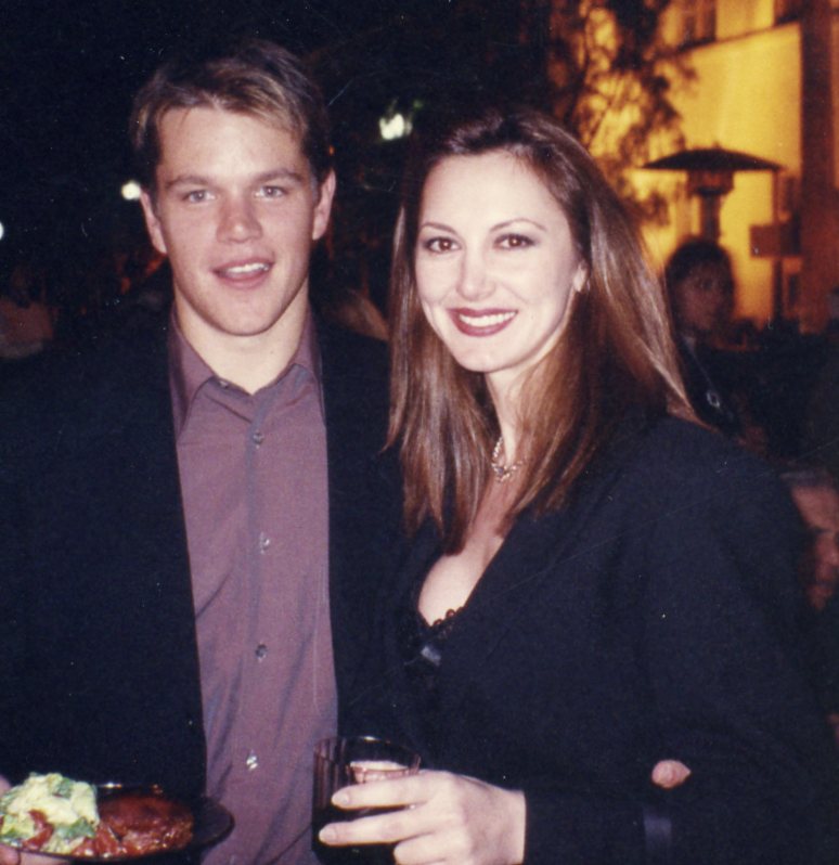 Matt Damon with Natasha Pavlovich at Paramount Studios Hollywood premiere: 