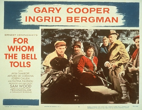 Ingrid Bergman, Gary Cooper, Joseph Calleia and Katina Paxinou in For Whom the Bell Tolls (1943)