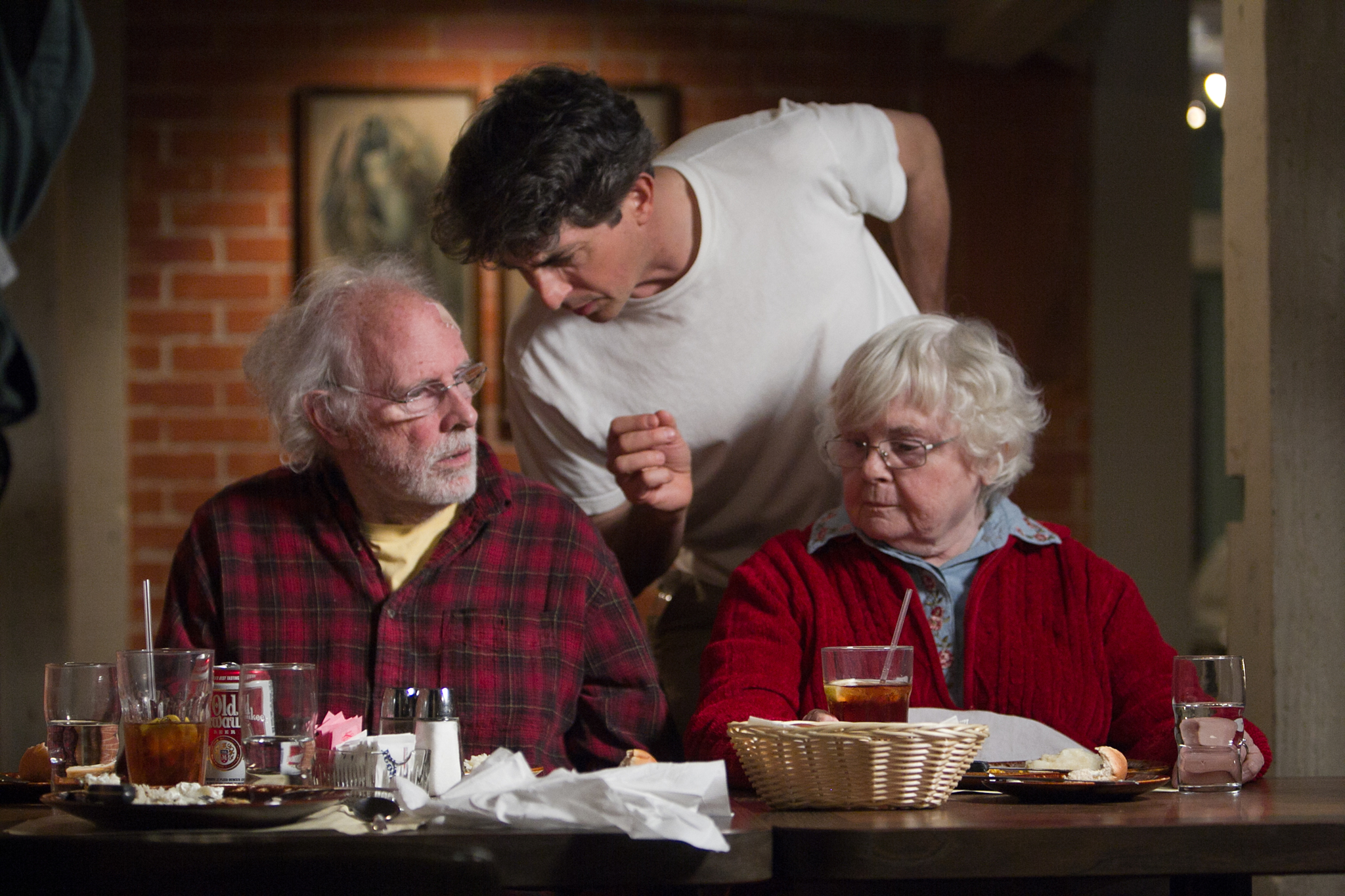 Bruce Dern, Alexander Payne and June Squibb in Nebraska (2013)
