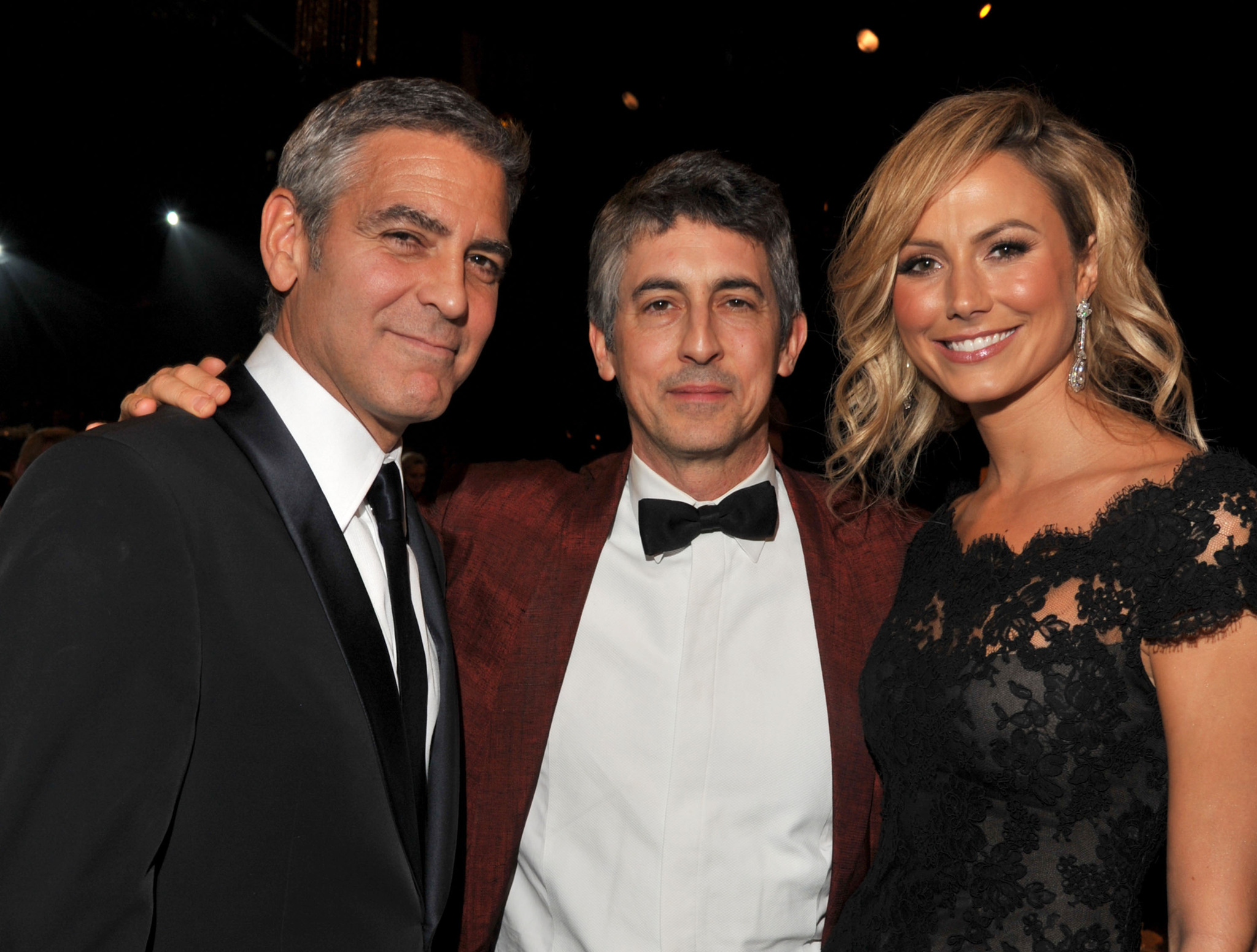 George Clooney, Stacy Keibler and Alexander Payne