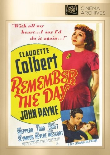 Claudette Colbert and John Payne in Remember the Day (1941)
