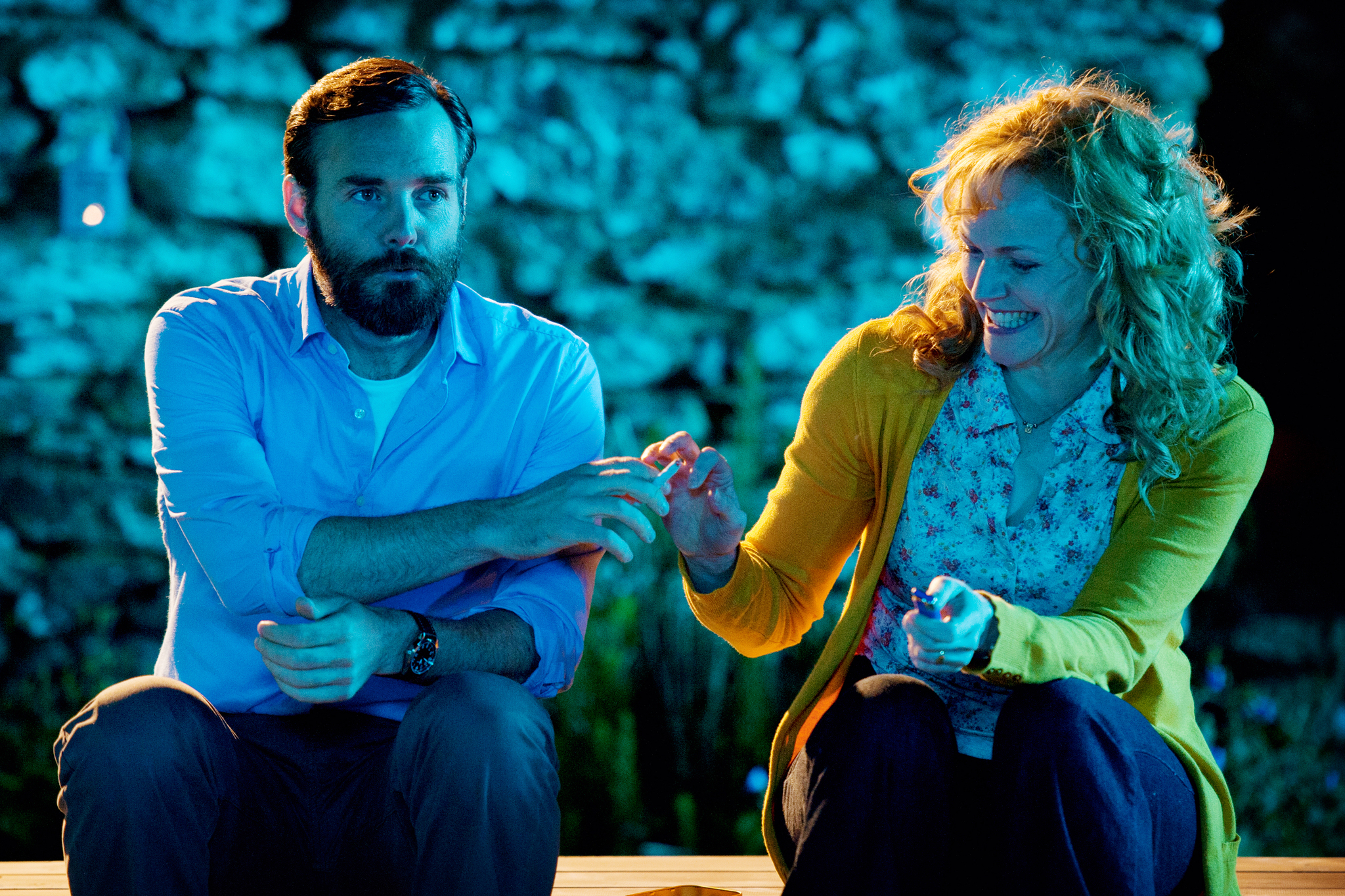 Still of Will Forte and Maxine Peake in Run & Jump (2013)