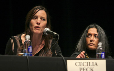 Deepa Mehta and Cecilia Peck