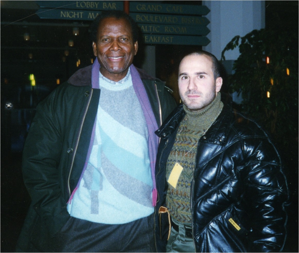 With Sydney Poitier in Finland on The Jackal