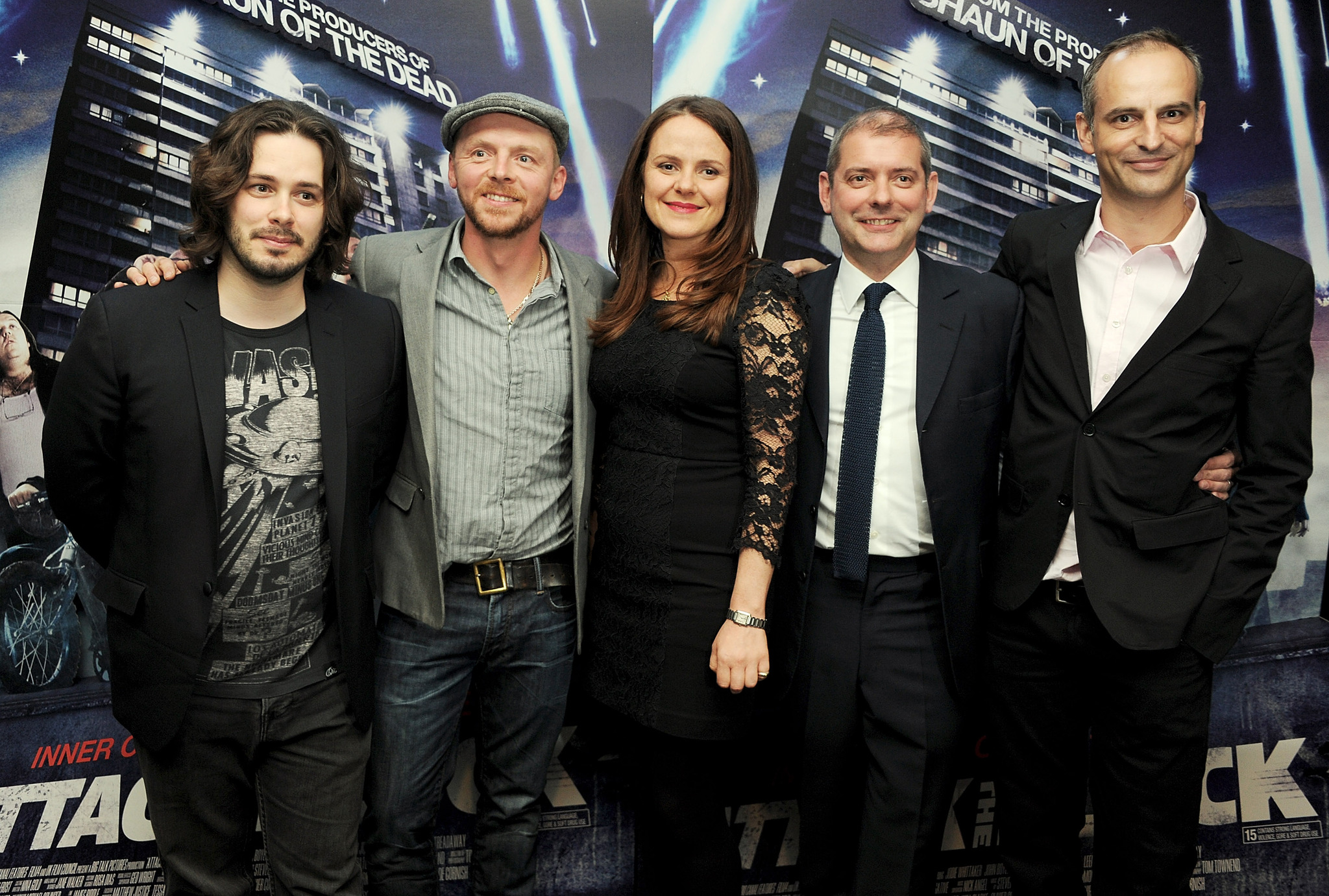 Simon Pegg and Edgar Wright at event of Attack the Block (2011)