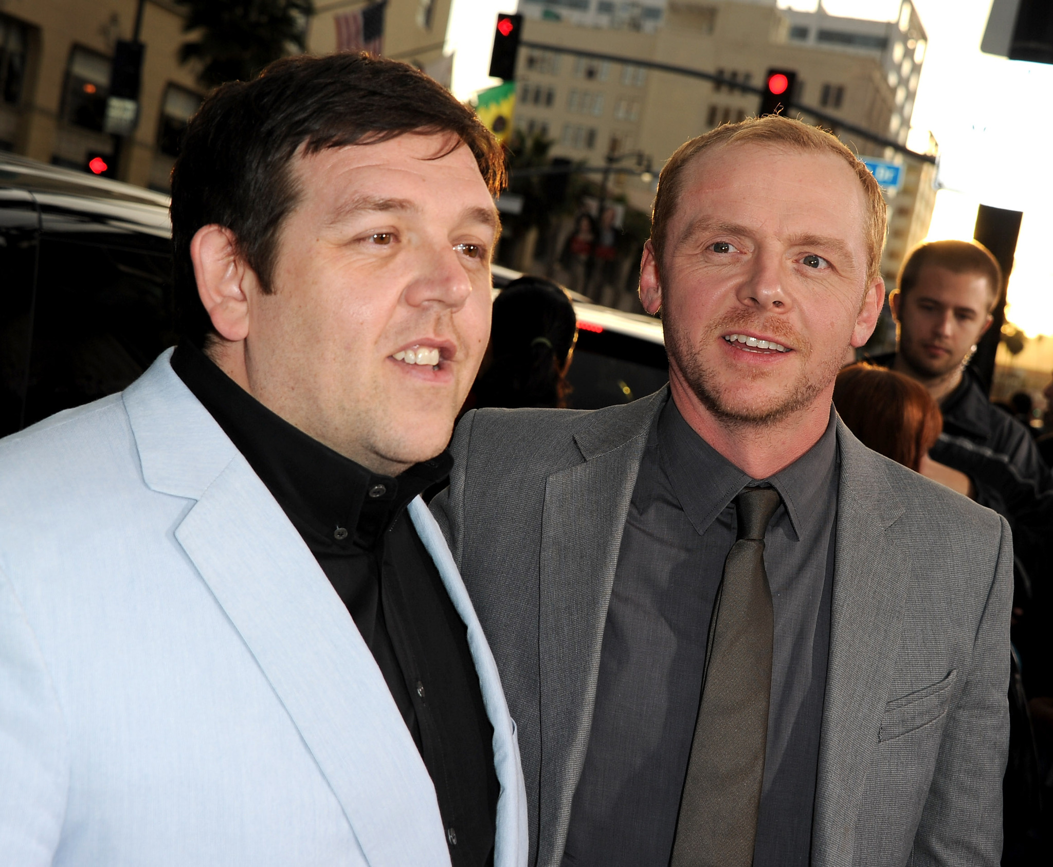 Nick Frost and Simon Pegg at event of Polas (2011)