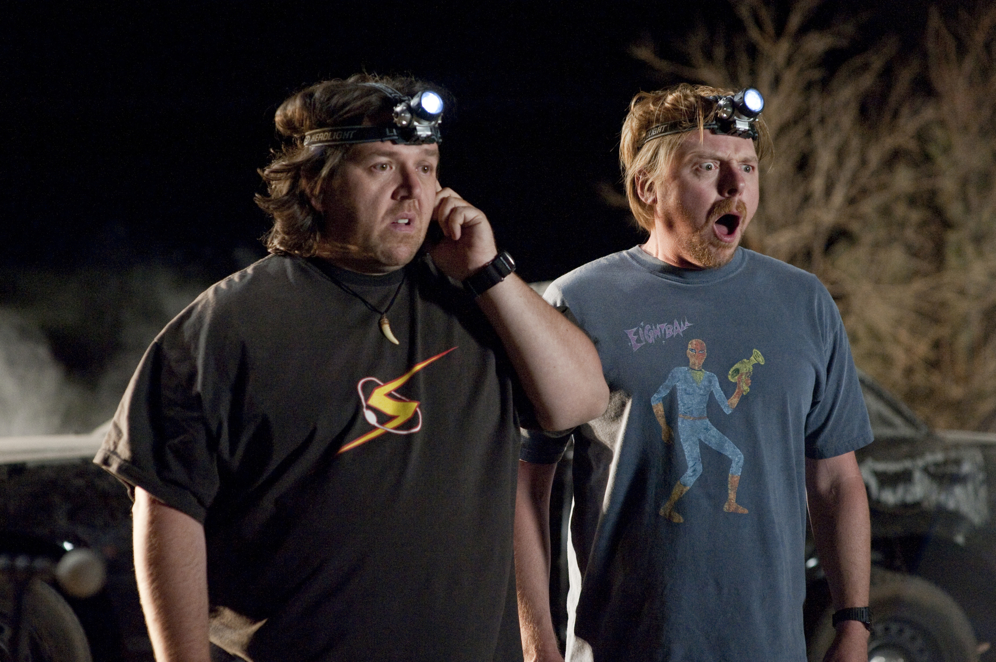 Still of Nick Frost and Simon Pegg in Polas (2011)