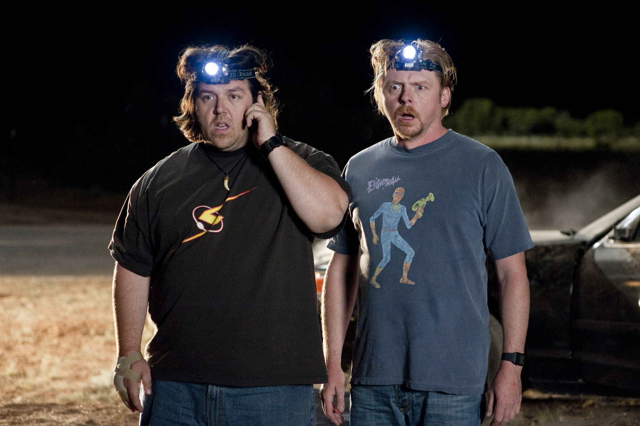 Still of Nick Frost and Simon Pegg in Polas (2011)