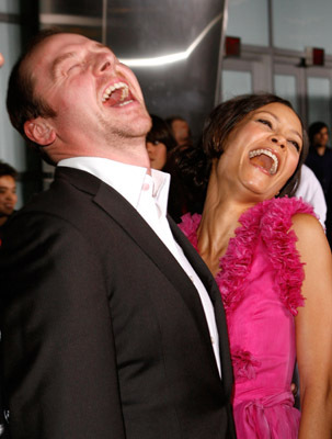 Thandie Newton and Simon Pegg