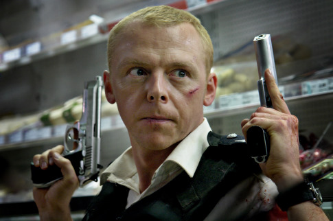 Still of Simon Pegg in Hot Fuzz (2007)