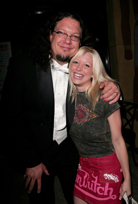 Penn Jillette and Courtney Peldon at event of The Aristocrats (2005)