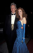 Lisa Pelikan and Bruce Davison at The Academy Awards