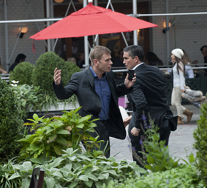 Still of Jim Caviezel and Mark Pellegrino in Person of Interest (2011)