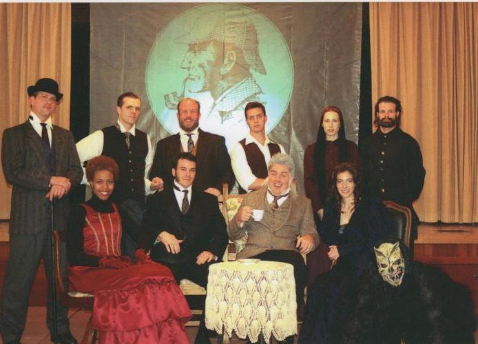 The cast of the Long Beach Shakespeare Company's production of Sir Arthur Conan Doyle's 