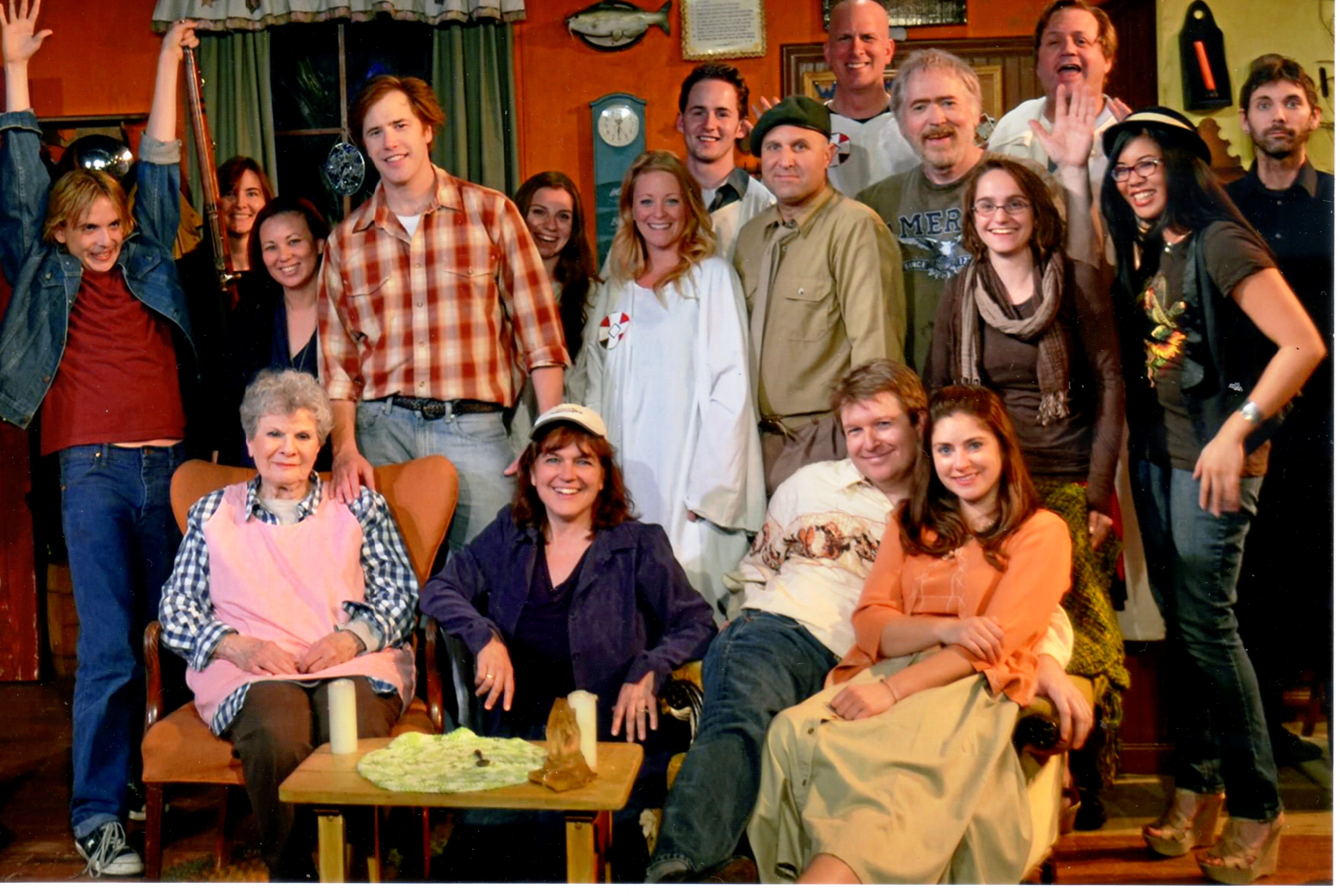 The cast of Crowne Theatre's production of The Foreigner