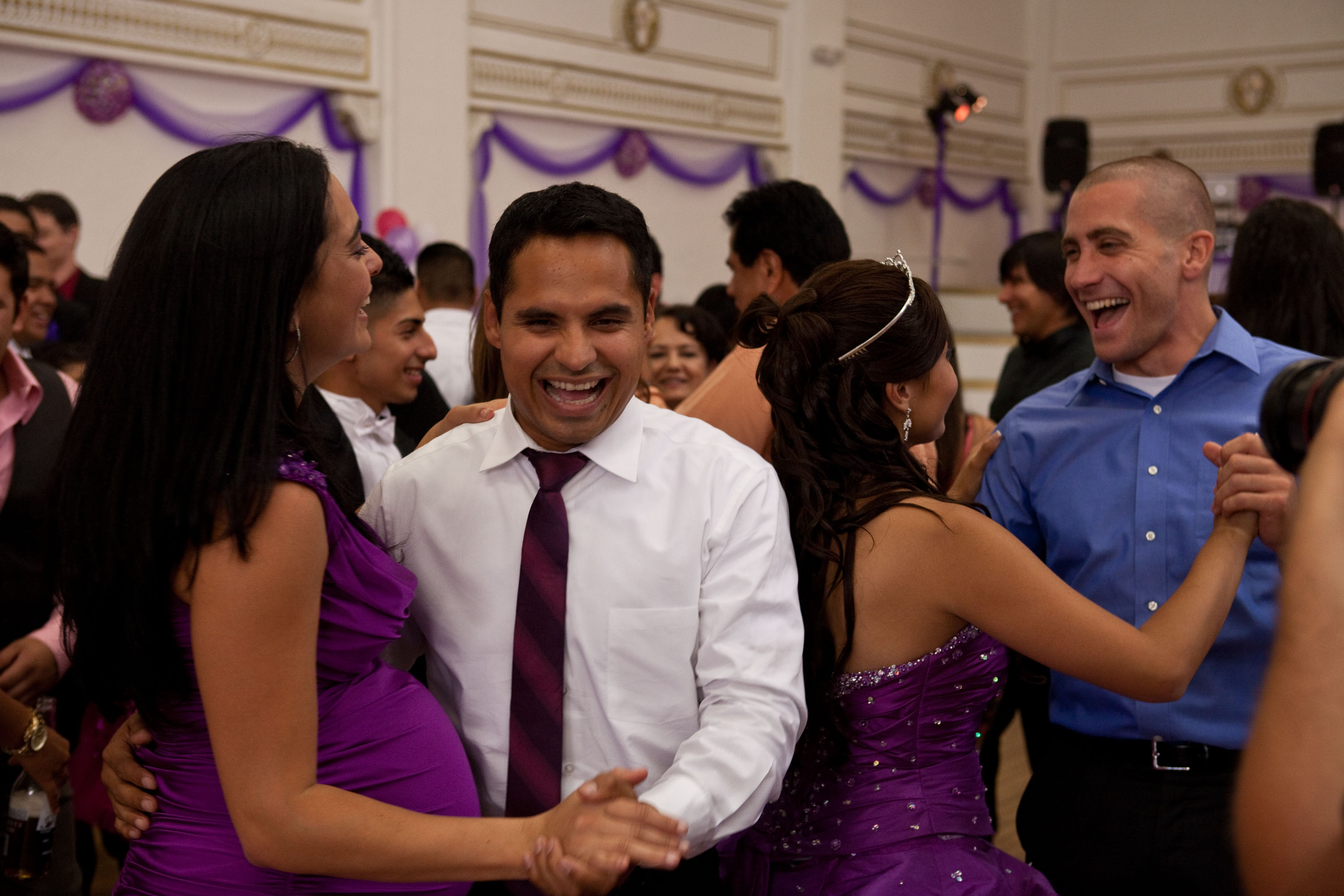 Still of Jake Gyllenhaal, Michael Peña and Natalie Martinez in End of Watch (2012)