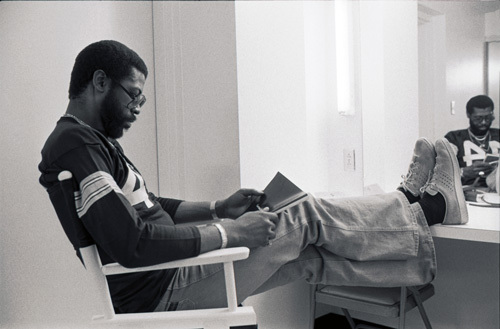 Teddy Pendergrass backstage at 