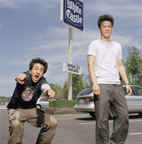 Still of John Cho and Kal Penn in Harold & Kumar Go to White Castle (2004)