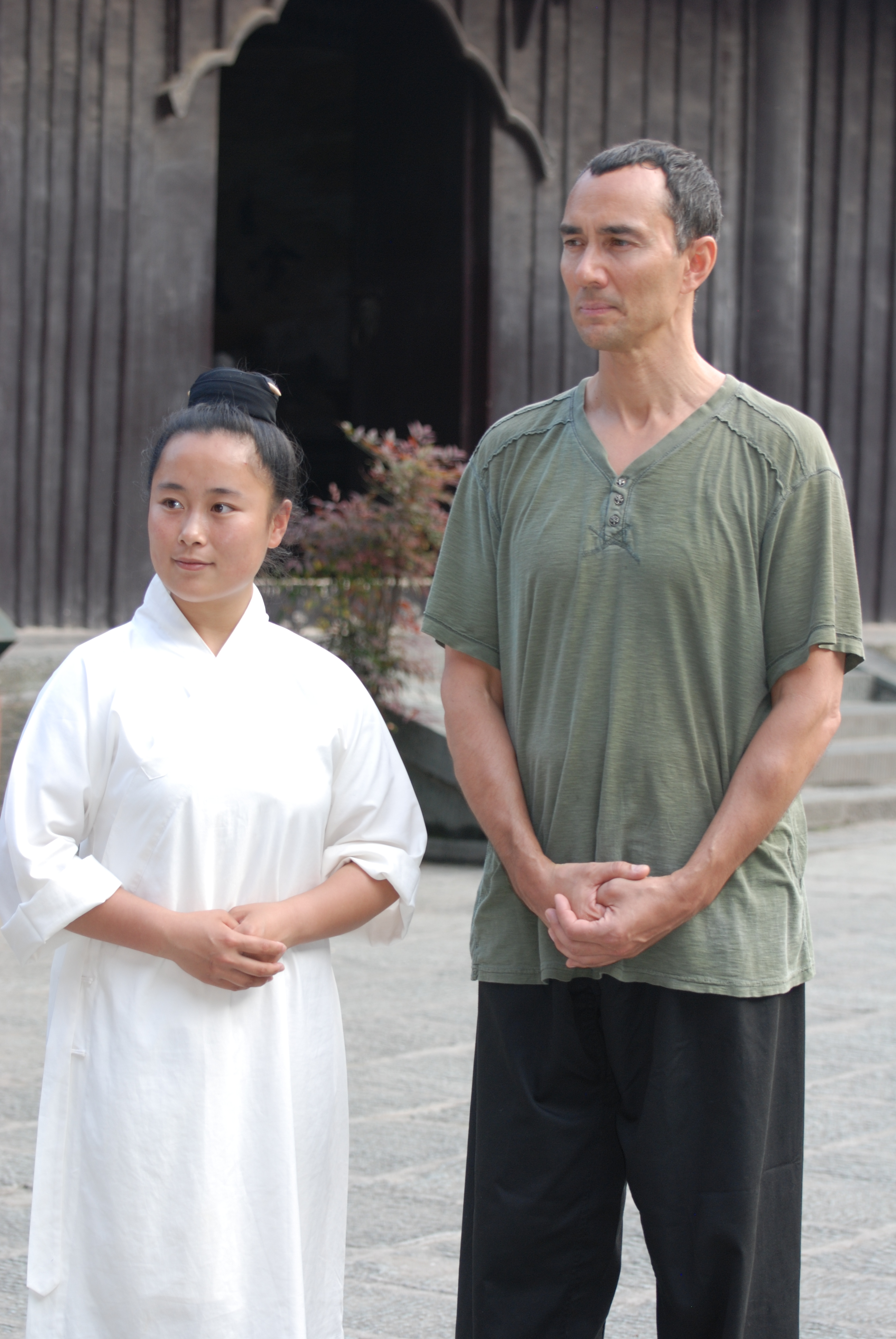 Wudang Taoist Temple, China. 2012 Shifu Pan Ke Di with Sifu Vincent Lyn