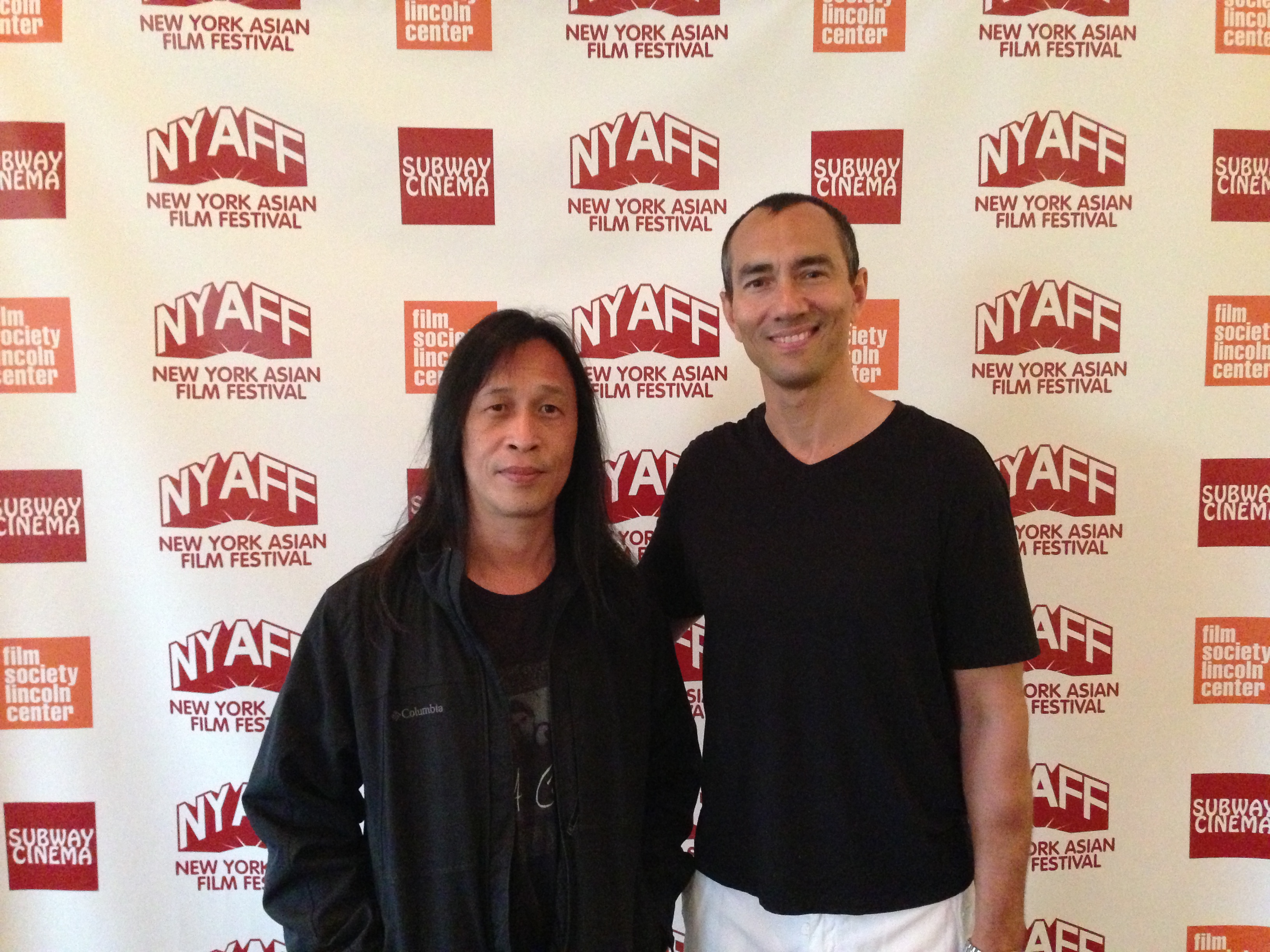 Here with Hong Kong director Herman Yau at the New York Asian Film Festival