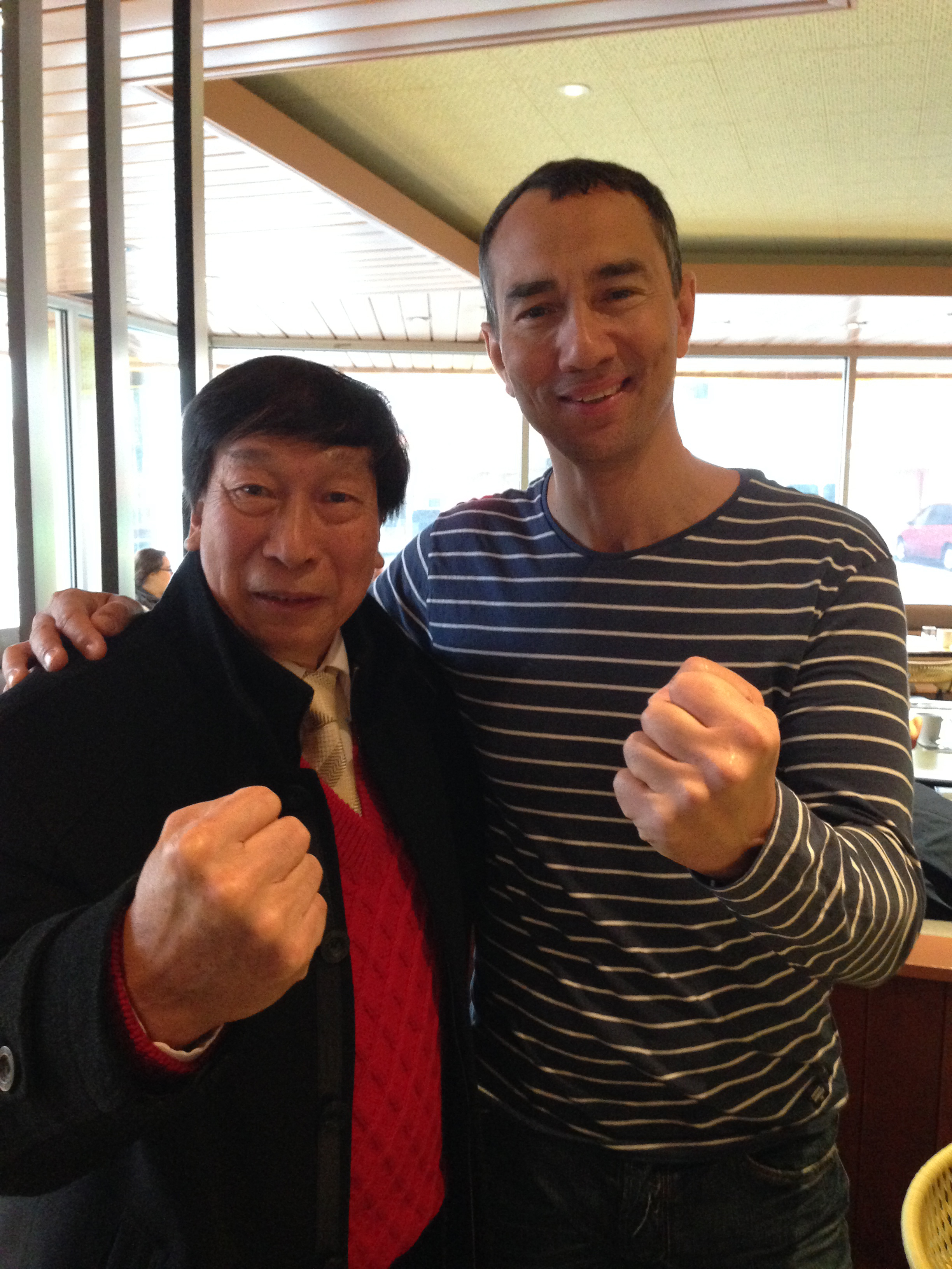 With Hong Kong action star Chui Chi Ling of Kung Fu Hustle here in Atlantic City NJ for the Martial Arts Hall of Fame & Expo
