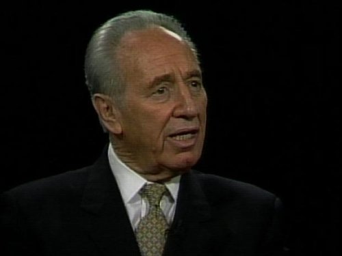 Still of Shimon Peres in Charlie Rose (1991)