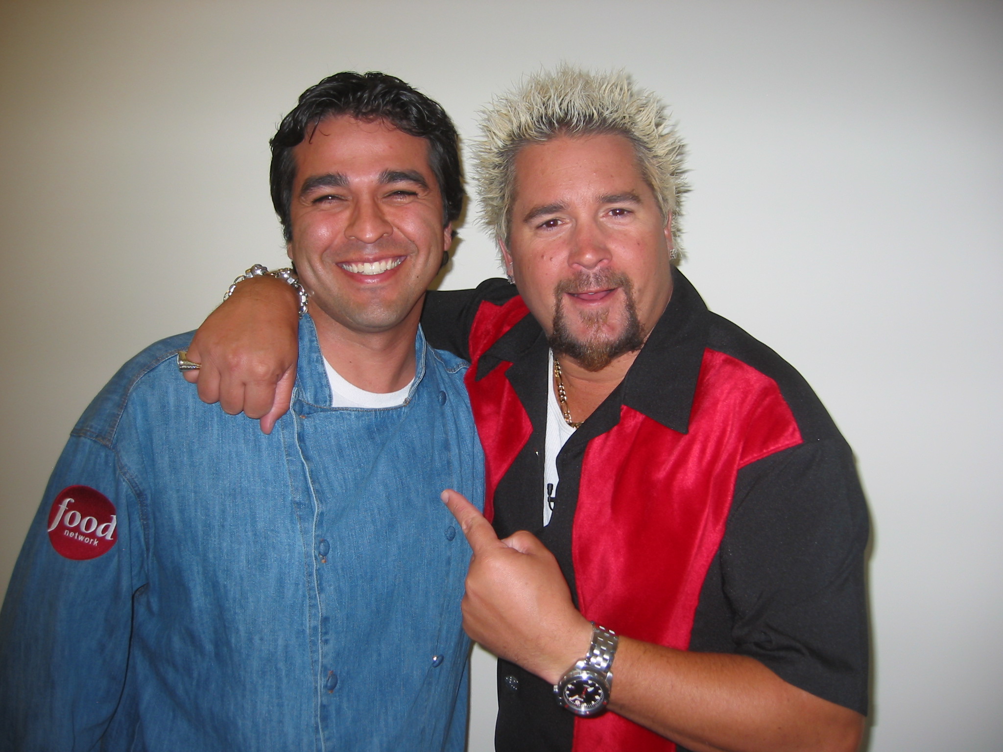 With Guy Fieri on the set of 