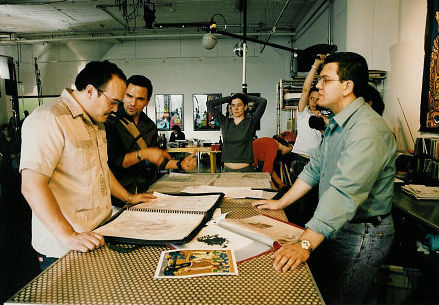 Alfredo de Villa (Right) directs David Zayas (