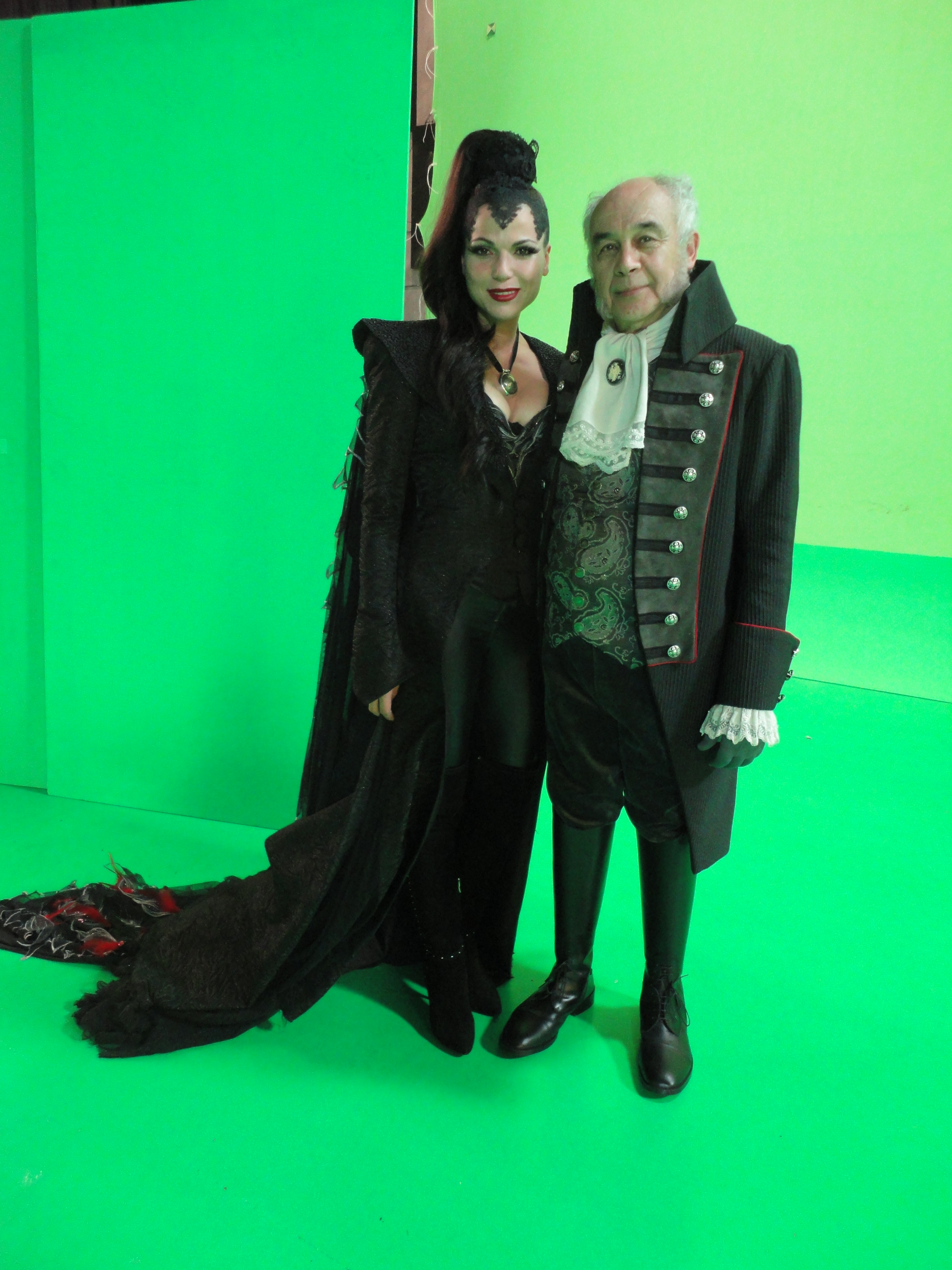 Lana Parrilla, the evil Queen and Tony Perez the Vallet in Once Upon A Time
