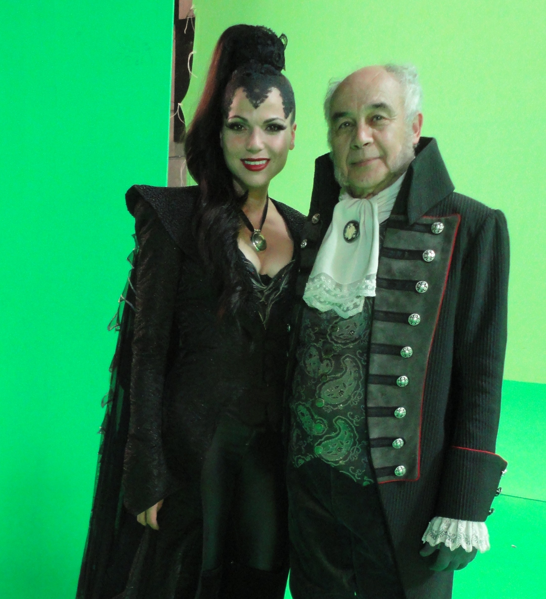 Lana Parrilla, the evil Queen and Tony Perez the Vallet in Once Upon A Time