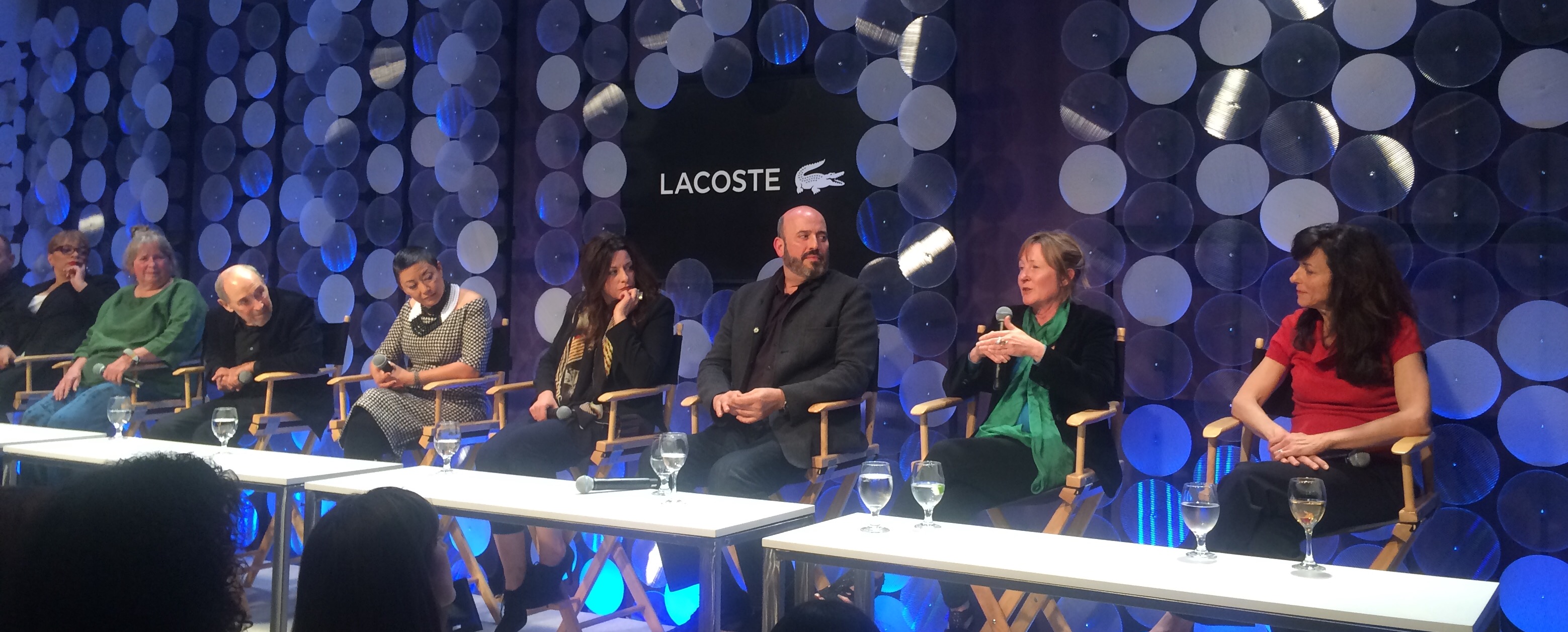 Kari Perkins speaking at the Lacoste panel for the CDG 2015