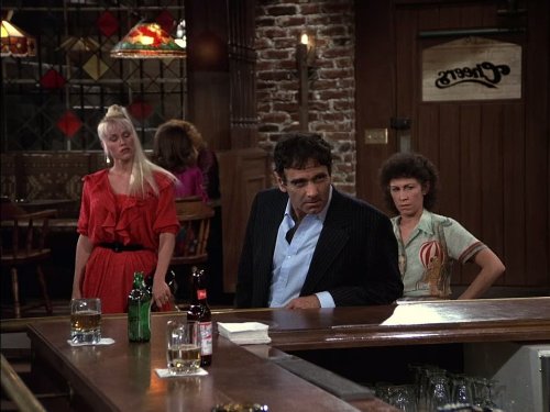 Still of Dan Hedaya, Jean Kasem and Rhea Perlman in Cheers (1982)