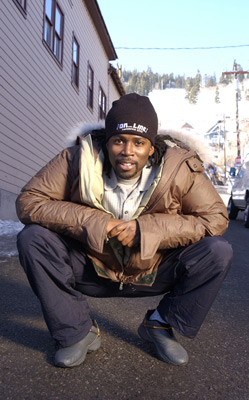 Harold Perrineau at event of On_Line (2002)