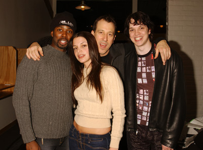 John Fleck, Harold Perrineau, Vanessa Ferlito and Eric Millegan at event of On_Line (2002)