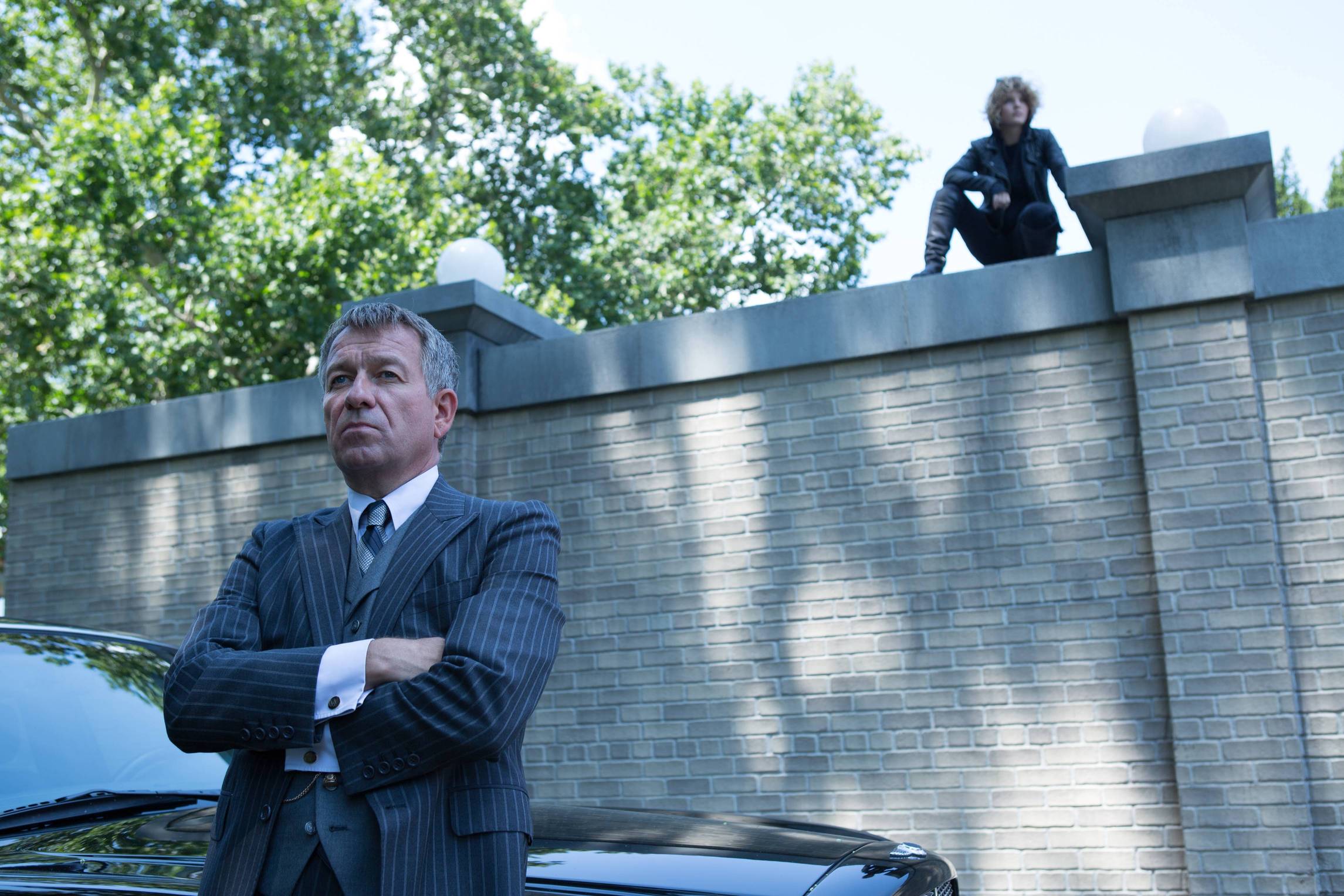 Still of Sean Pertwee and Camren Bicondova in Gotham (2014)