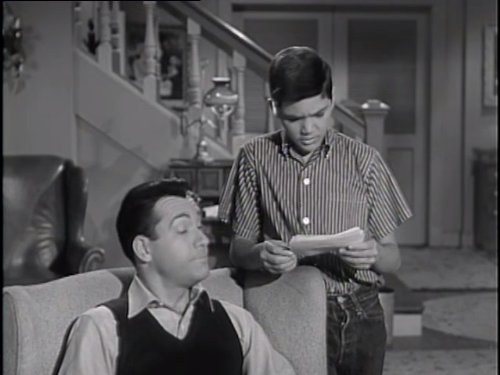 Still of Carl Betz and Paul Petersen in The Donna Reed Show (1958)