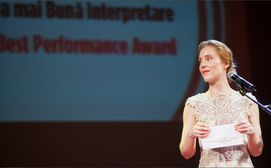Franziska Petri at the closing ceremony of the Transilvania International Film Festival