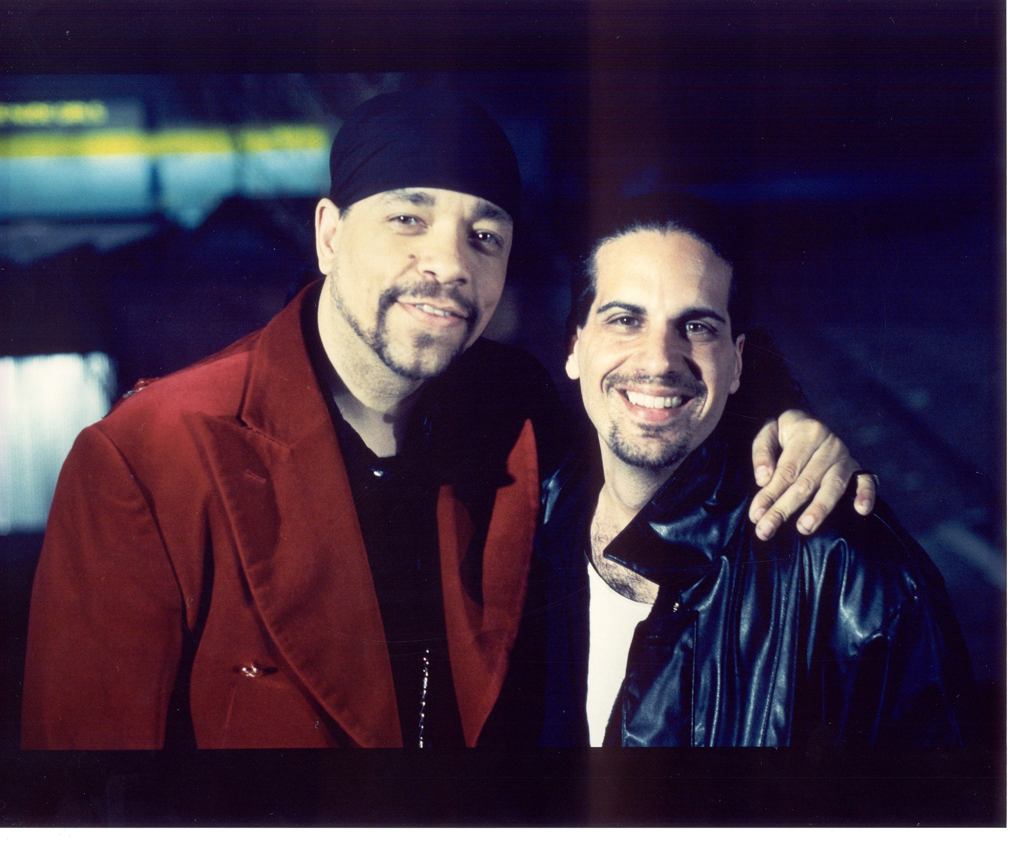Ice T & JP Pettinato on the set of 