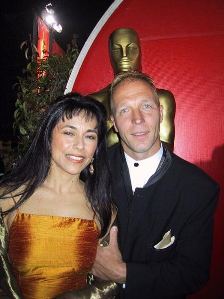 Hans Pfleiderer with Maria Diaz at the Oscar Night 2001.