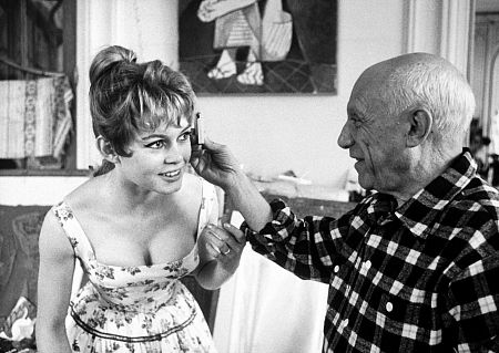 Brigitte Bardot and Picasso C. 1955
